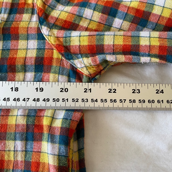 Billabong Men's Reversible Rainbow Plaid Flannel Snap Up Shirt - Picture 8 of 16